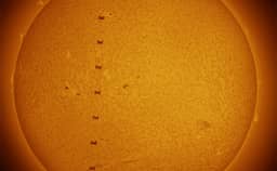 2025-05-21: International Space Station Crosses the Sun