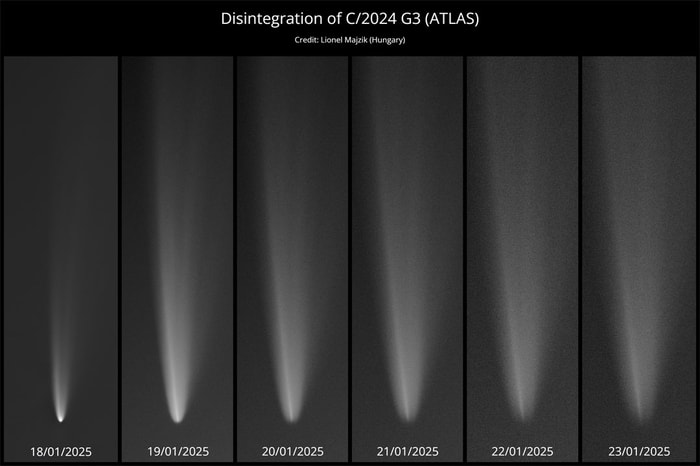 2025-02-02: Comet G3 ATLAS Disintegrates