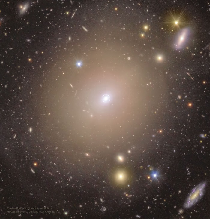 2025-02-26: Einstein Ring Surrounds Nearby Galaxy Center