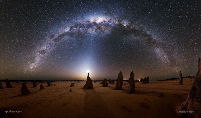 2025-02-09: Milky Way over the Australian Pinnacles