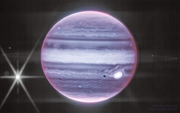 2025-04-02: Jupiter and Ring in Infrared from Webb
