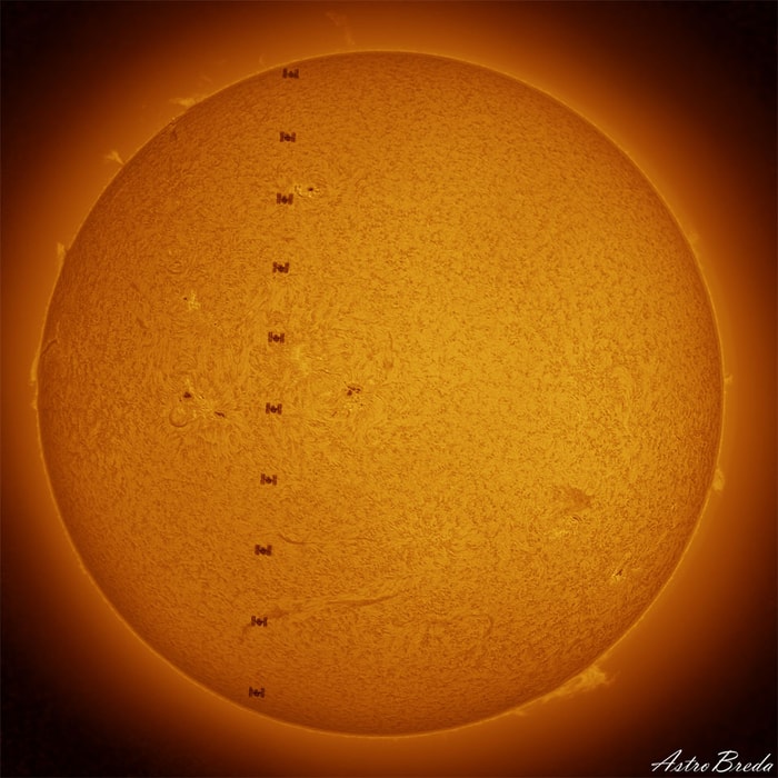2025-05-21: International Space Station Crosses the Sun